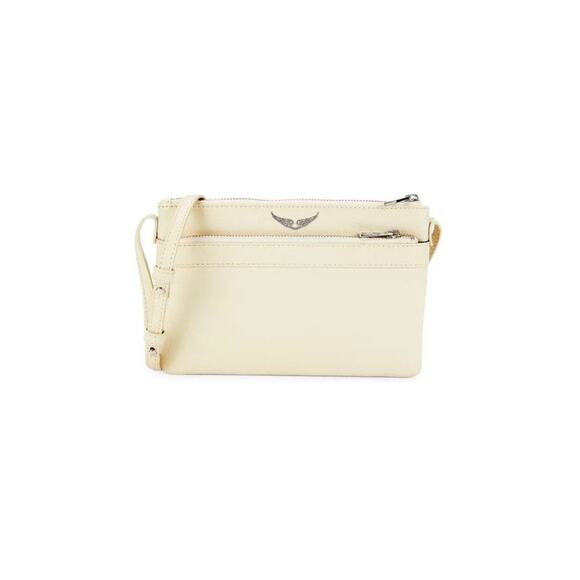 Zadig & Voltaire NWT‎ Flaw Stella Wings Leather Crossbody Bag in Flash MSRP $328 - Picture 1 of 9